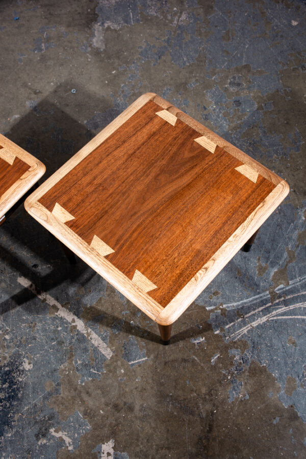 Mid Century Modern End Tables Side Nightstand Pair Lane Acclaim Restored Square Vintage - Image 7