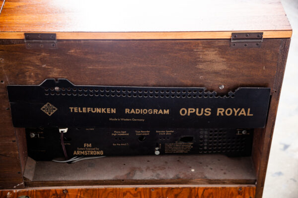 Mid Century Modern Stereo Console Telefunken Royal Opus Record Player Radio Mcm Grundig Zenith Serviced Working Walnut - Image 10