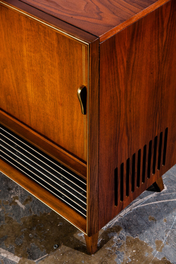 Mid Century Modern Stereo Console Telefunken Royal Opus Record Player Radio Mcm Grundig Zenith Serviced Working Walnut - Image 7
