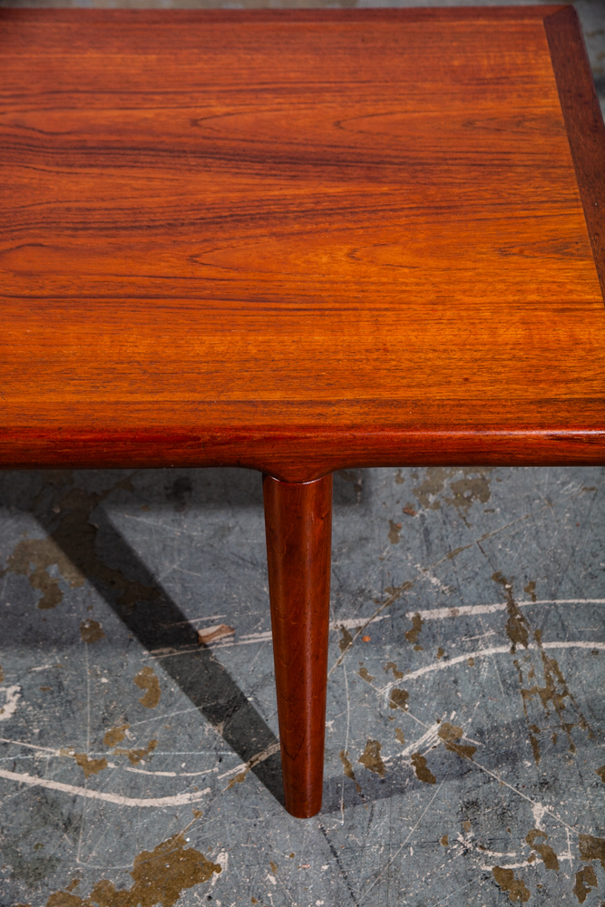 Mid Century Danish Modern Coffee Table Solid Teak KT Kristiansen Thomassen Denmark Surfboard Wide Large - Image 10