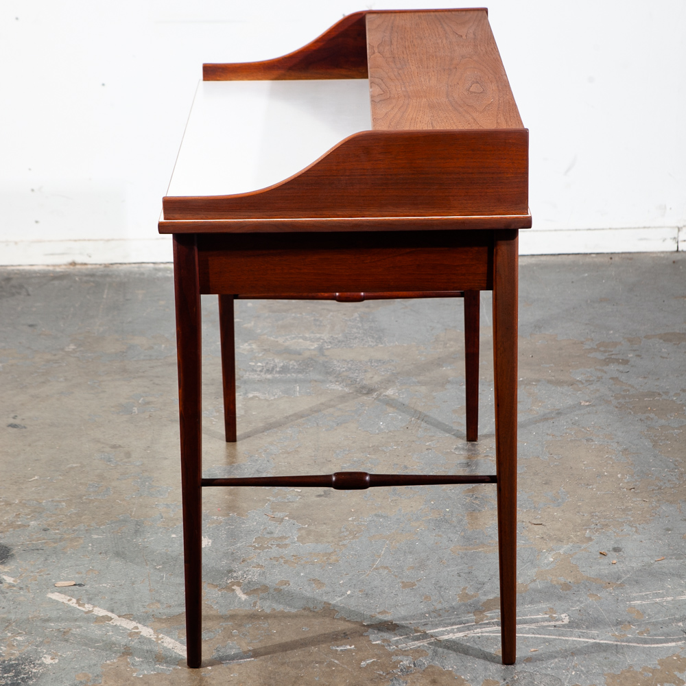 Mid Century Modern Desk Office Drexel Declaration Kipp Stewart Writing Walnut M - Image 10