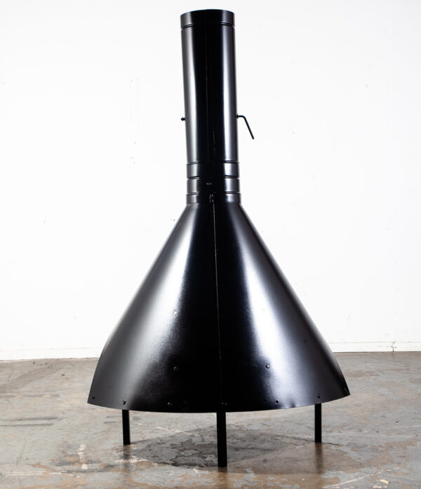 Mid Century Modern Fireplace Preway Malm Black Indoor Outdoor Restored Vintage Fire Pit - Image 6