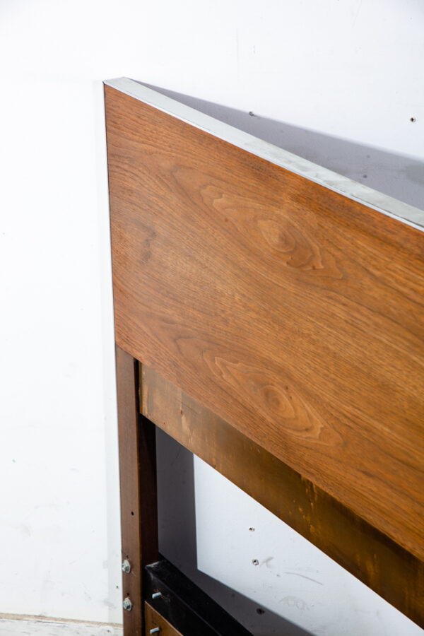 Mid Century Modern Headboard Bed Frame King Size Walnut Paul McCobb Calvin Furniture Co. - Image 3