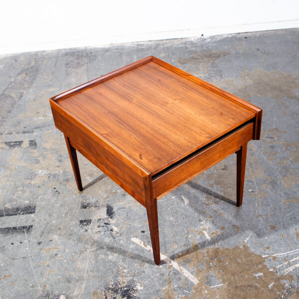 Mid Century Modern Nightstand End Side Table Drawer Dillingham Esprit Danish Mcm - Image 6