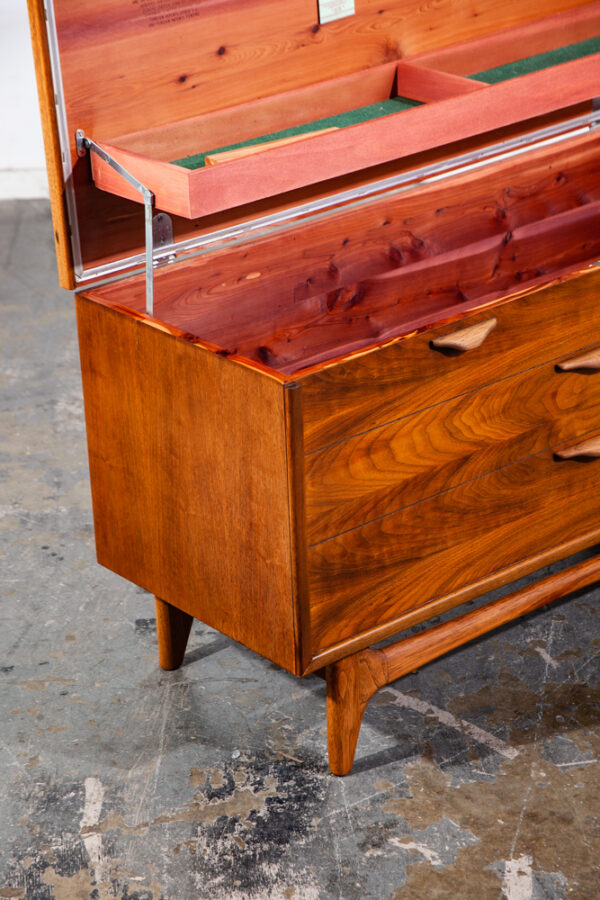 Mid Century Modern Cedar Hope Chest Lane Perception Danish Vintage Trunk Locking - Image 7