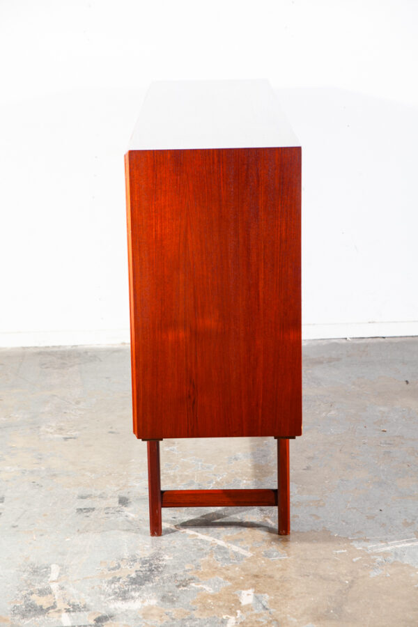 Mid Century Danish Modern Sideboard Credenza Hutch Teak Forsigtig Denmark Storag - Image 11