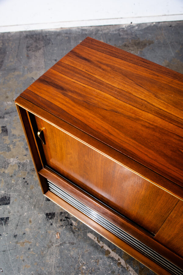 Mid Century Modern Stereo Console Telefunken Royal Opus Record Player Radio Mcm Grundig Zenith Serviced Working Walnut - Image 6