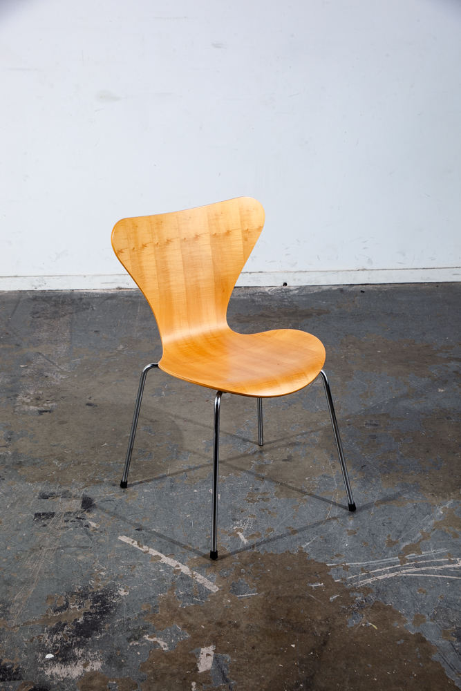 Mid Century Modern Chair Set 4 Dining Arne Jacobsen Fritz Hansen Series 7 3107 - Image 10