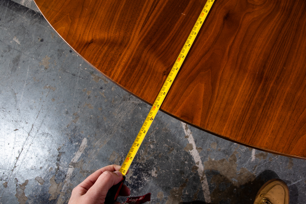 Mid Century Danish Modern Declaration Game Table Solid Walnut Kipp Stewart Drexel Round - Image 12