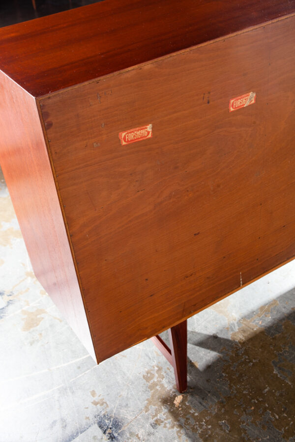 Mid Century Danish Modern Sideboard Credenza Hutch Teak Forsigtig Denmark Storag - Image 10