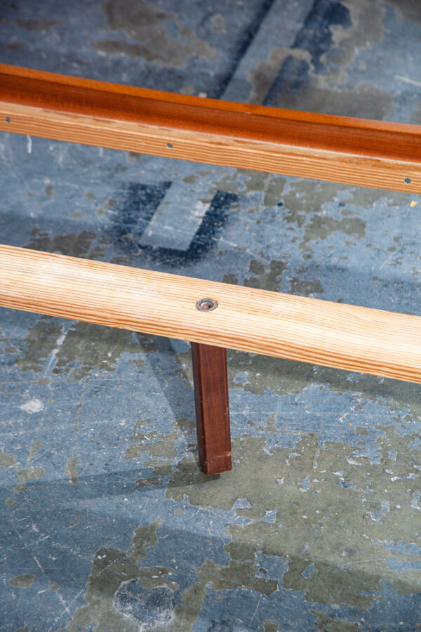 Mid Century Danish Modern Bed Frame Queen Size Teak Floating Denmark Design MCM - Image 11