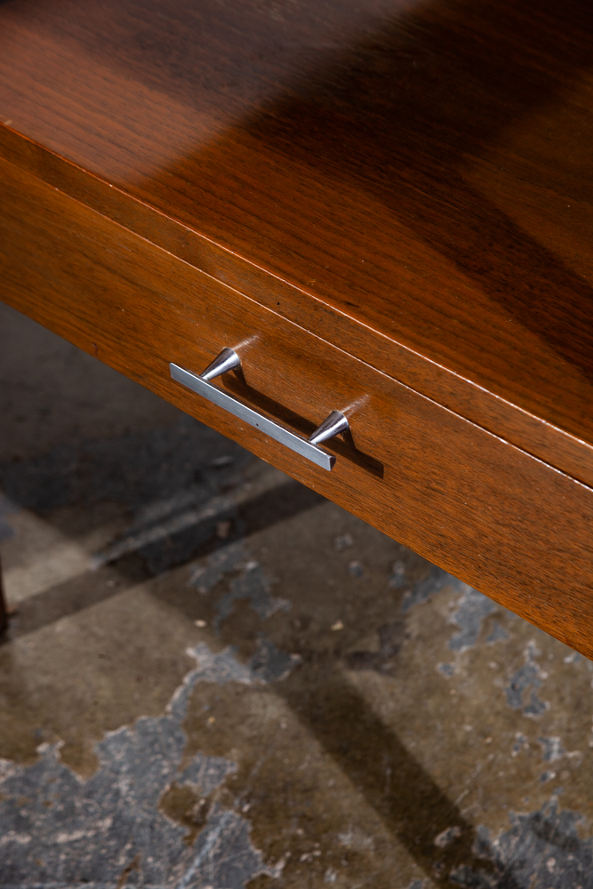 Mid Century Modern Nightstand End Tables Pair Paul McCobb Calvin Linear Walnut - Image 6