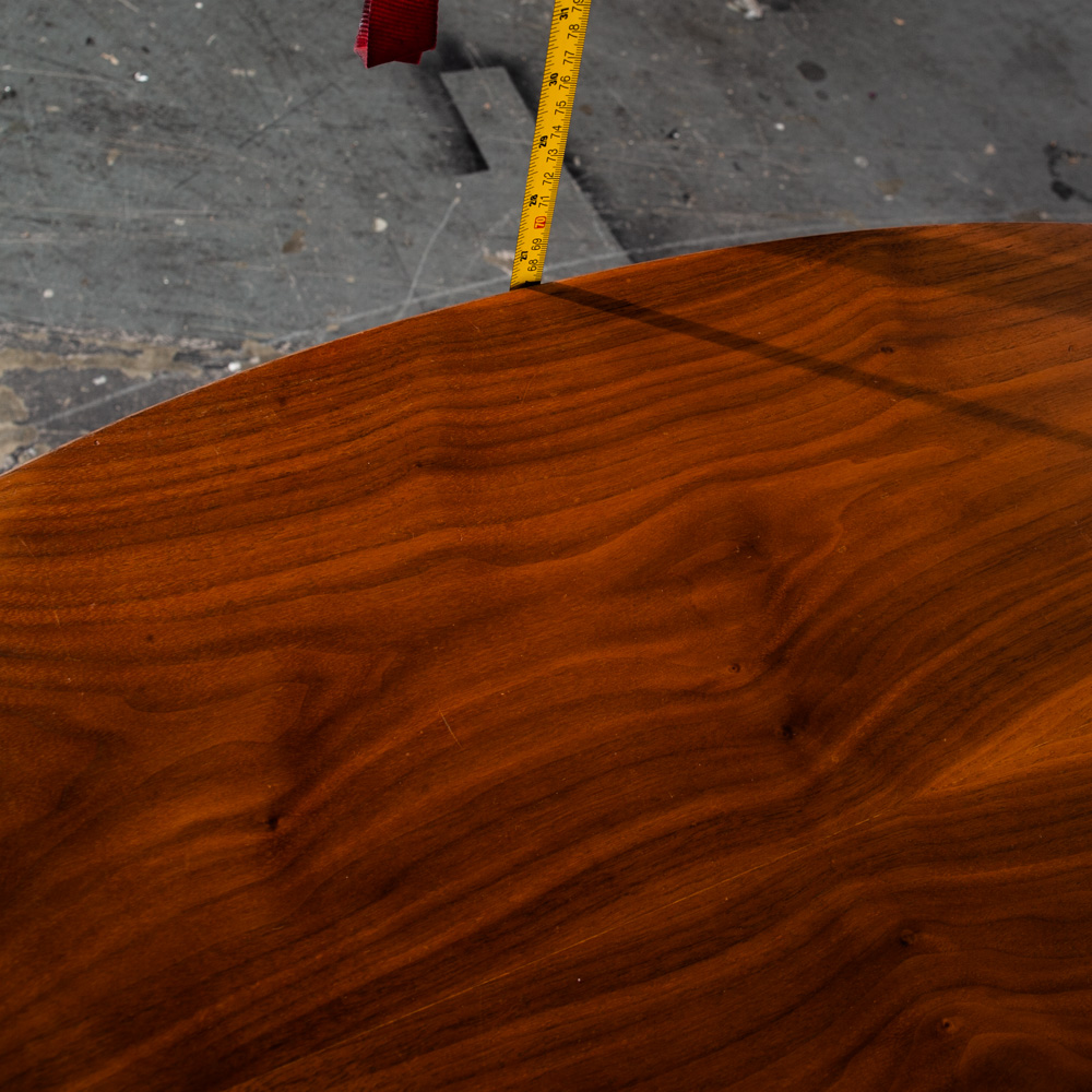 Mid Century Danish Modern Declaration Game Table Solid Walnut Kipp Stewart Drexel Round - Image 11