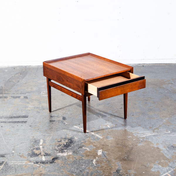 Mid Century Modern Nightstand End Side Table Drawer Dillingham Esprit Danish Mcm - Image 2