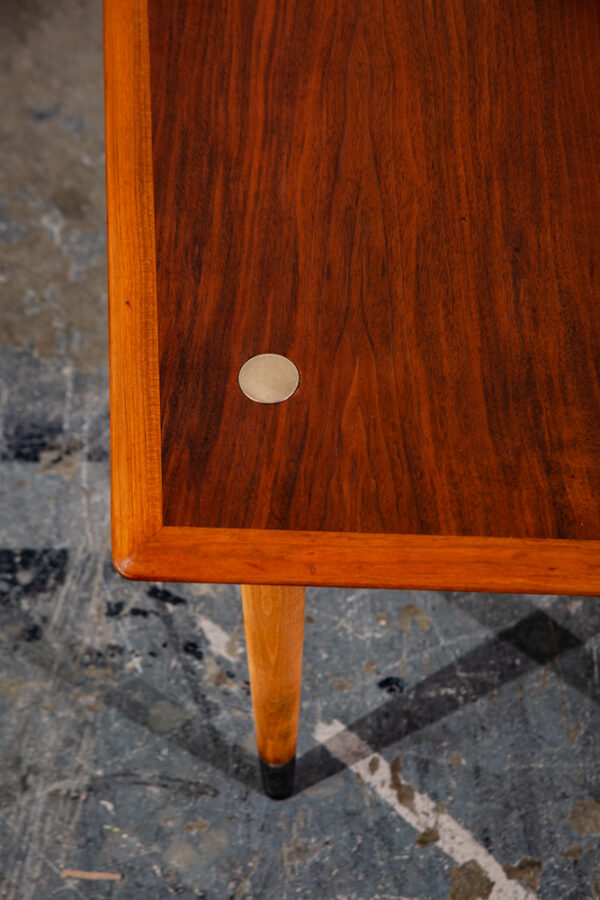 Mid Century Danish Modern Side Table End Dux Walnut Sweden Denmark Single Mcm - Image 4