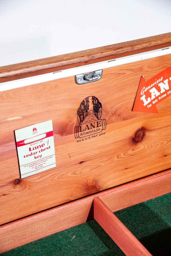 Mid Century Modern Cedar Hope Chest Lane Perception Danish Vintage Trunk Locking - Image 6