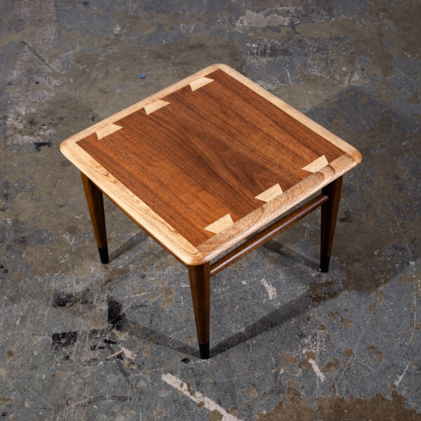 Mid Century Modern End Tables Side Nightstand Pair Lane Acclaim Restored Square Vintage - Image 4