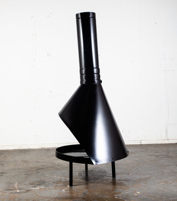 Mid Century Modern Fireplace Preway Malm Black Indoor Outdoor Restored Vintage Fire Pit - Image 5
