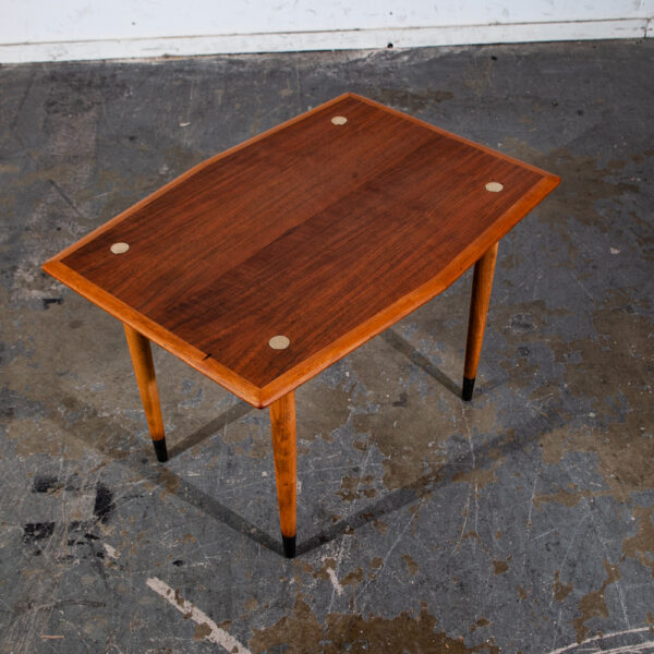 Mid Century Danish Modern Side Table End Dux Walnut Sweden Denmark Single Mcm