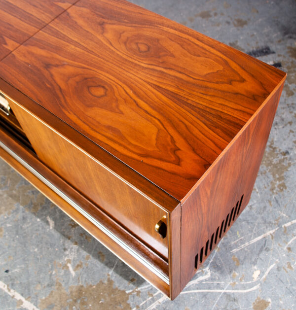 Mid Century Modern Stereo Console Telefunken Royal Opus Record Player Radio Mcm Grundig Zenith Serviced Working Walnut - Image 11