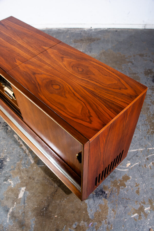 Mid Century Modern Stereo Console Telefunken Royal Opus Record Player Radio Mcm Grundig Zenith Serviced Working Walnut - Image 5