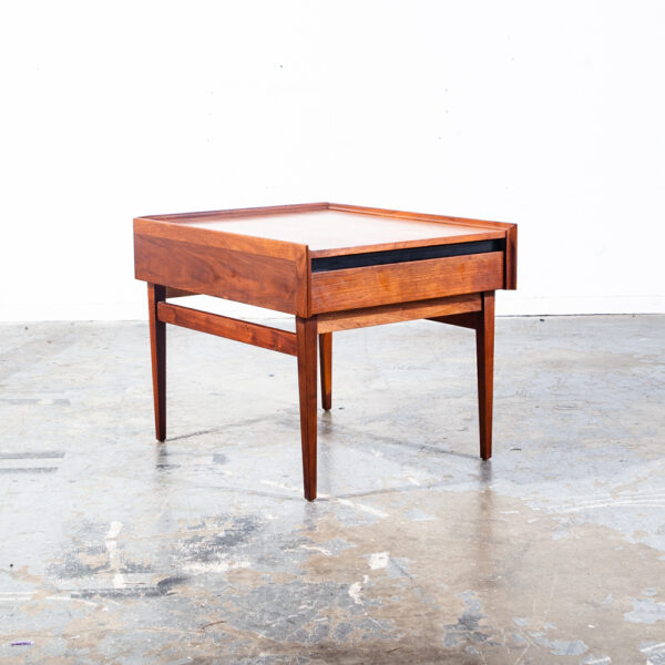Mid Century Modern Nightstand End Side Table Drawer Dillingham Esprit Danish Mcm - Image 4
