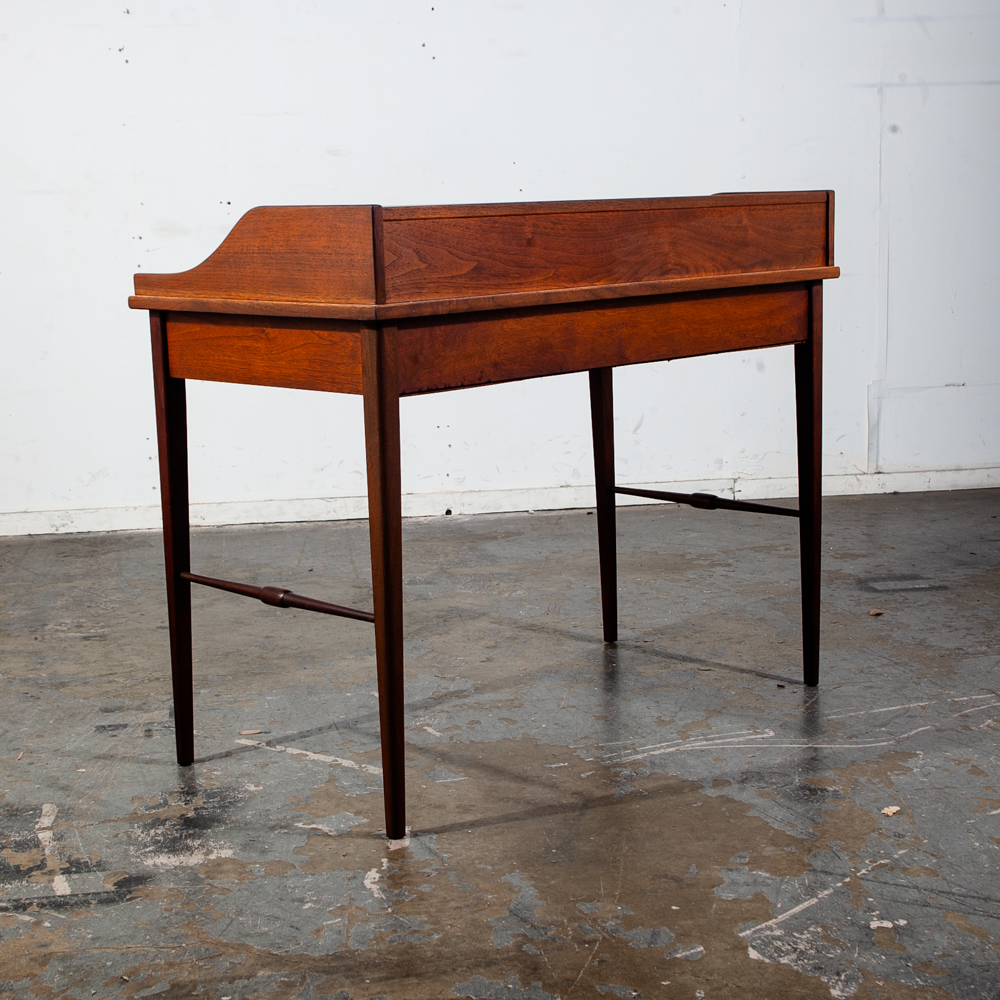 Mid Century Modern Desk Office Drexel Declaration Kipp Stewart Writing Walnut M - Image 6