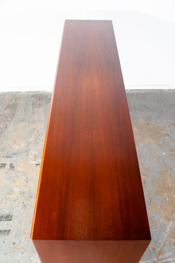 Mid Century Danish Modern Sideboard Credenza Hutch Teak Forsigtig Denmark Storag - Image 12