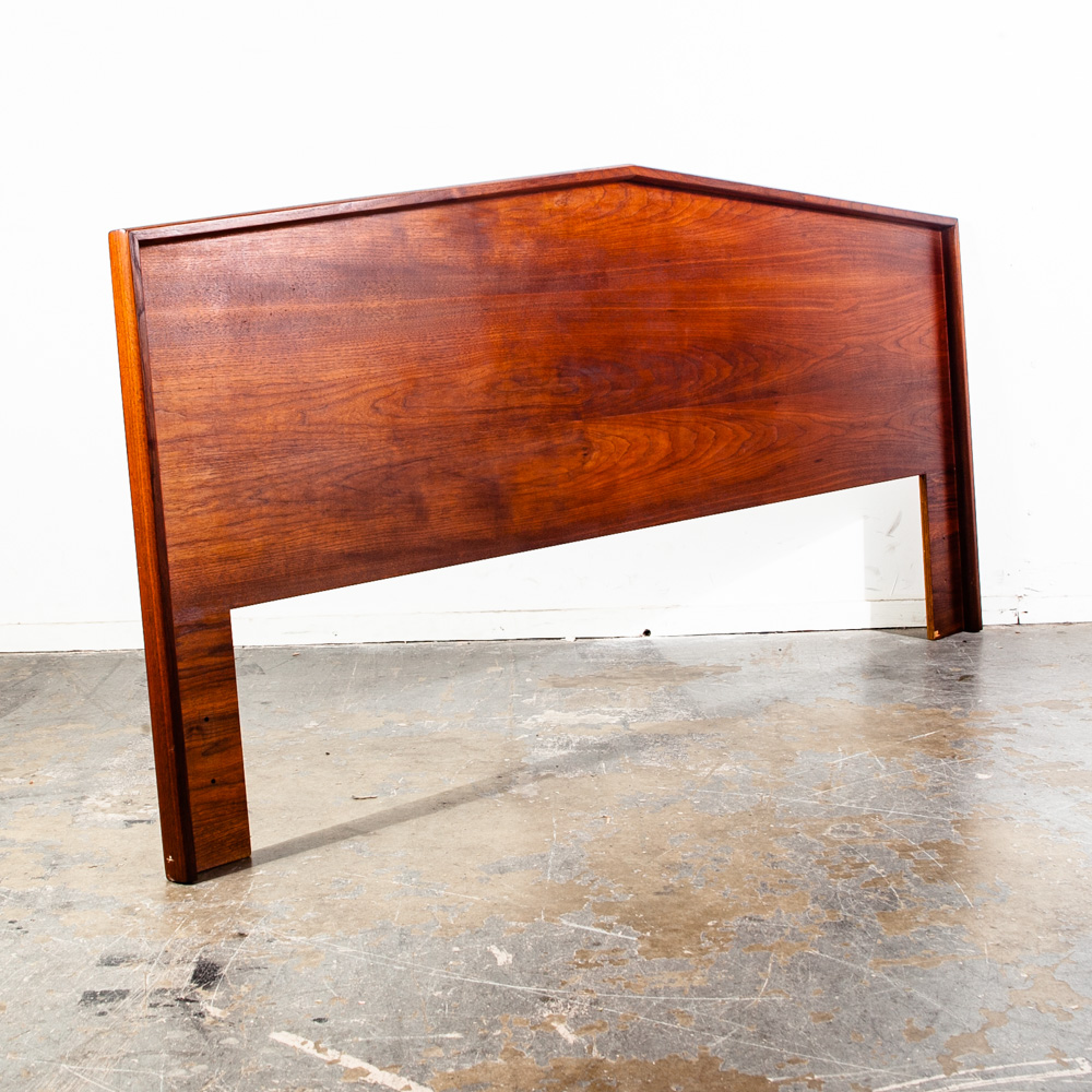 Mid Century Modern Headboard King S Bed Frame Solid Walnut Wood American Vintage Brown Saltman Handcrafted