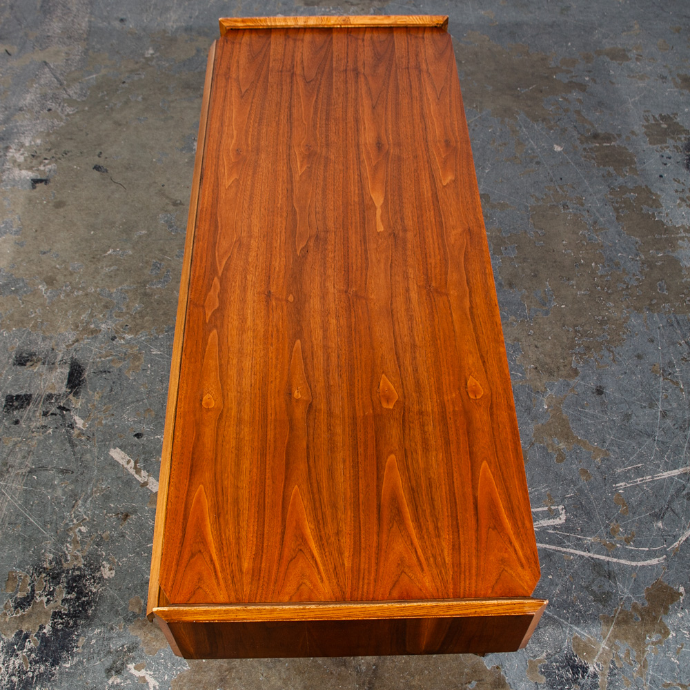 Mid Century Modern Coffee Table Lane First Edition Storage Single Drawer Danish Wide Vintage Danish Denmark - Image 4