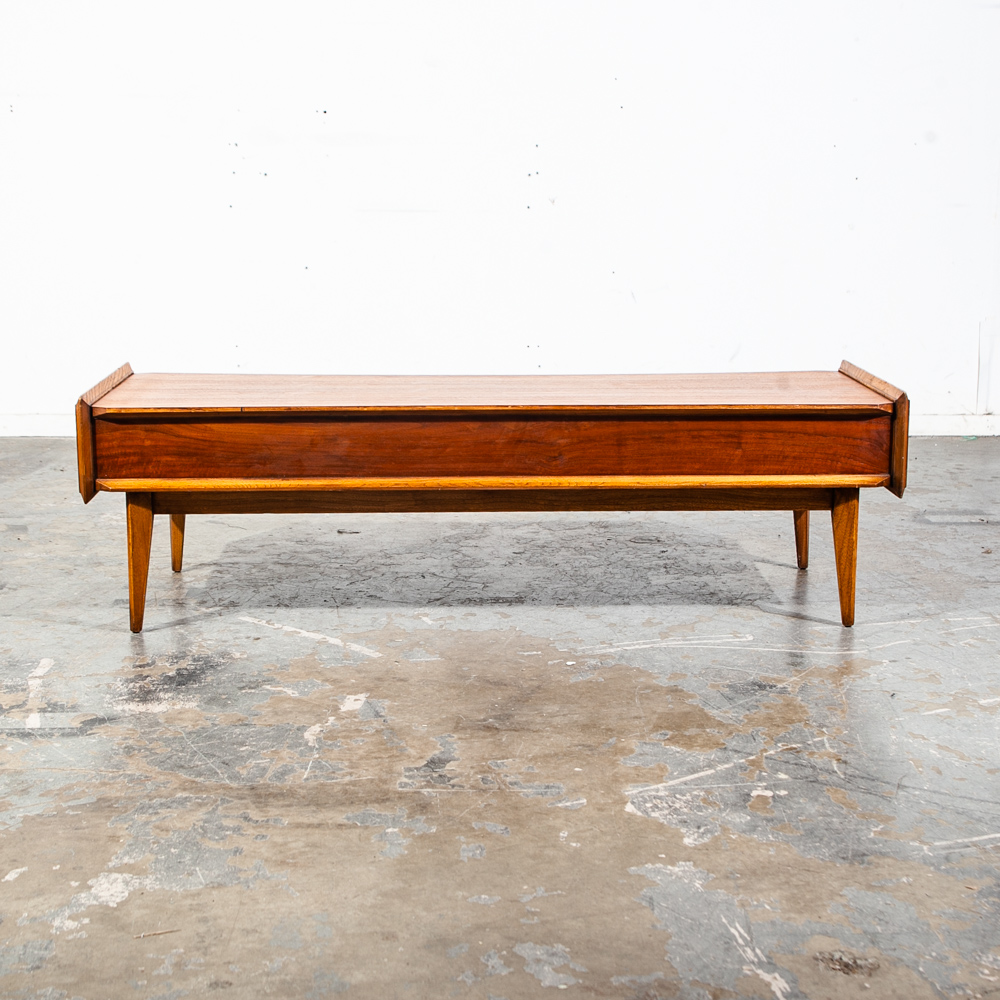 Mid Century Modern Coffee Table Lane First Edition Storage Single Drawer Danish Wide Vintage Danish Denmark - Image 3