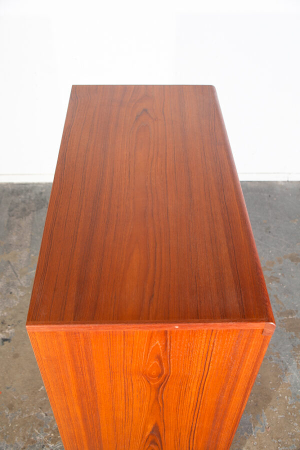 Mid Century Danish Modern Highboy Dresser Torring 6 Drawer Solid Teak Wood Vintage NM Denmark - Image 12