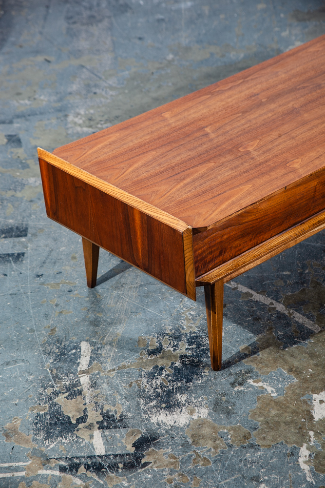 Mid Century Modern Coffee Table Lane First Edition Storage Single Drawer Danish Wide Vintage Danish Denmark - Image 10