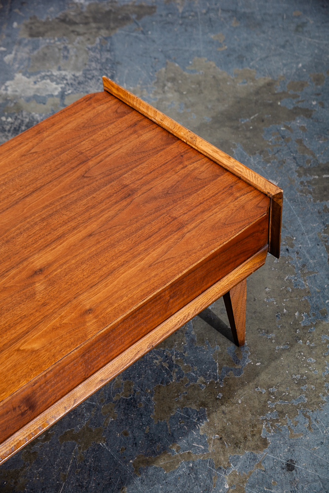 Mid Century Modern Coffee Table Lane First Edition Storage Single Drawer Danish Wide Vintage Danish Denmark - Image 9