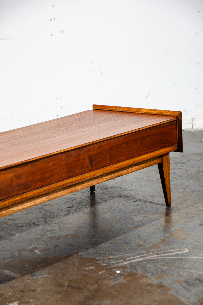 Mid Century Modern Coffee Table Lane First Edition Storage Single Drawer Danish Wide Vintage Danish Denmark - Image 11