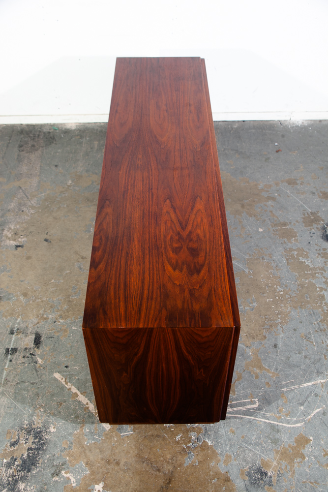 Mid Century Modern Dresser Credenza 12 Drawer Brown Saltman Walnut John Keal Mcm Danish Wide Media - Image 3