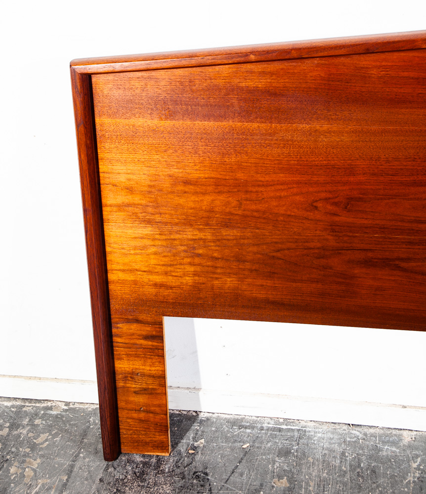 Mid Century Modern Headboard King S Bed Frame Solid Walnut Wood American Vintage Brown Saltman Handcrafted - Image 5