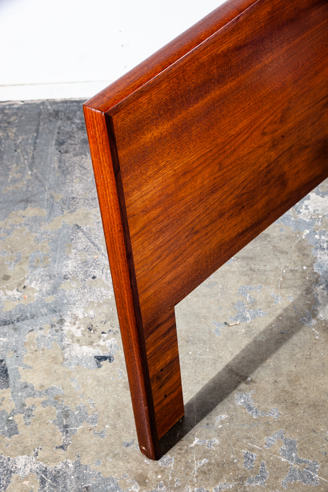 Mid Century Modern Headboard King S Bed Frame Solid Walnut Wood American Vintage Brown Saltman Handcrafted - Image 9