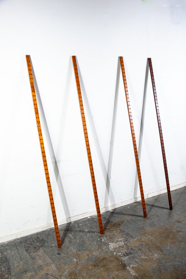 Mid Century Danish Modern Cado Wall Unit Single Upright Bracket Shelving Wood Teak Rosewood Beech Poul Cadovius - Image 2