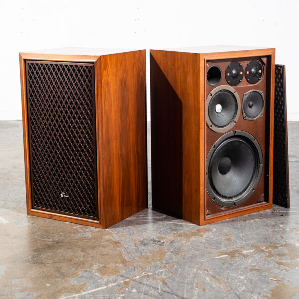 Vintage Speakers Sansui SP 1500 3 way 5 Drivers Walnut Wood Tested Speaker Set Pair Working