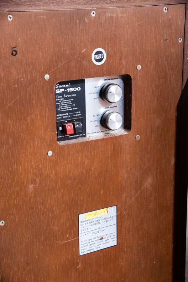 Vintage Speakers Sansui SP 1500 3 way 5 Drivers Walnut Wood Tested Speaker Set Pair Working - Image 5