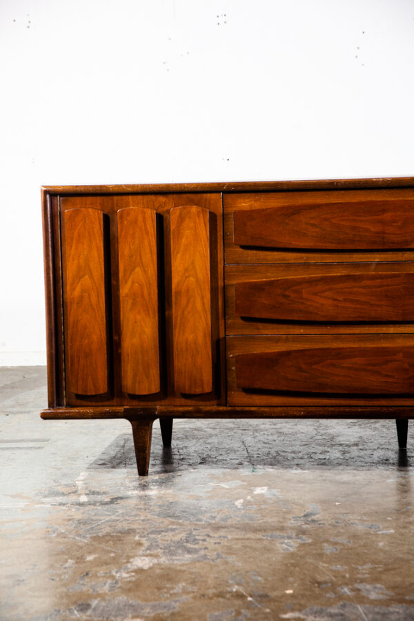 Mid Century Modern Dresser Credenza 9 Drawer American Martinsville Vintage Mcm Denmark Drexel Broyhill - Image 4