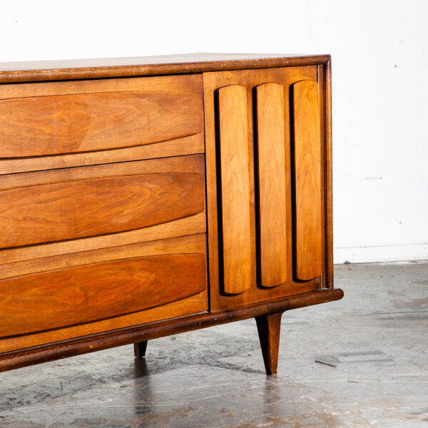 Mid Century Modern Dresser Credenza 9 Drawer American Martinsville Vintage Mcm Denmark Drexel Broyhill - Image 3
