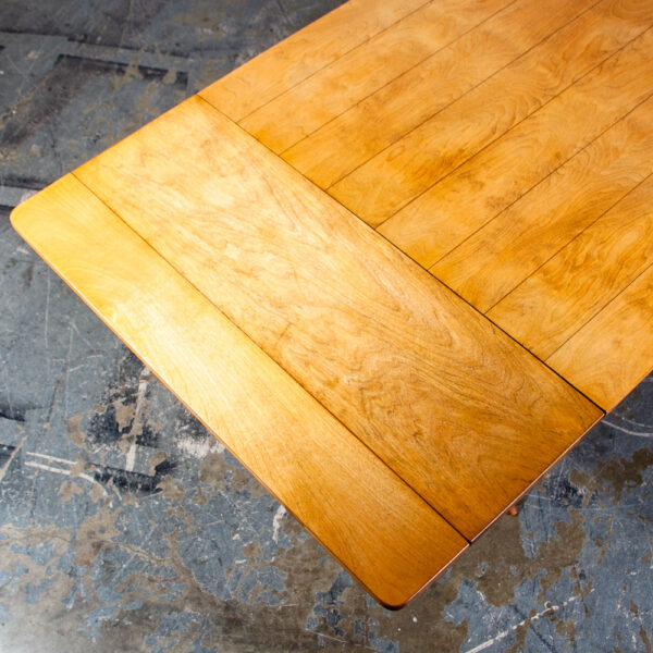 Mid Century Modern Dining Table Paul Mccobb Walter of Wabash Extension Restored Vintage Farm House - Image 11