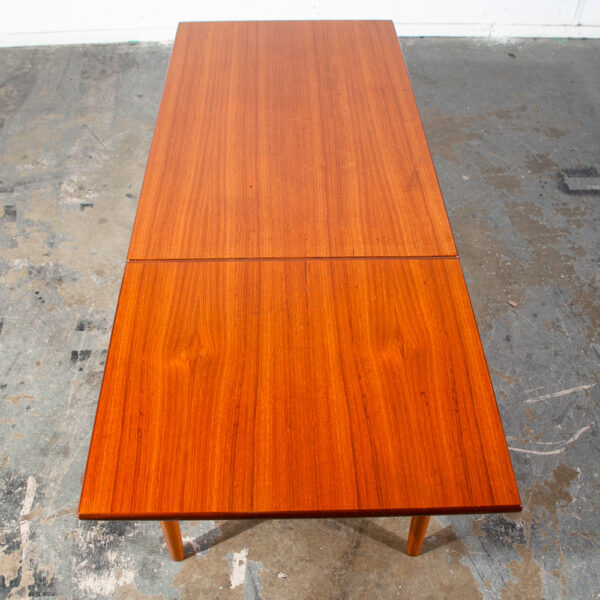 Mid Century Danish Modern Desk Drop Leaf Sliding Drawers Arne Vodder File Office Denmark - Image 4