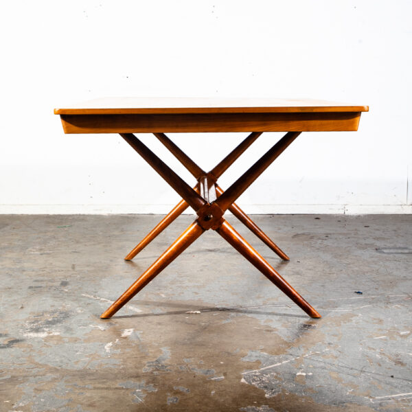 Mid Century Modern Dining Table Paul Mccobb Walter of Wabash Extension Restored Vintage Farm House - Image 6