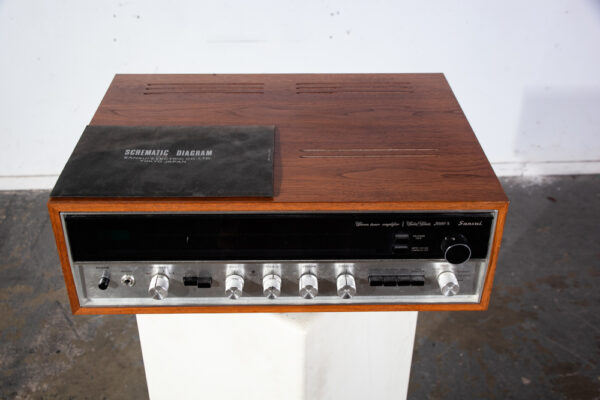 Vintage Sansui Reciever 2000X Solid State Wood Case Stereo Tuner Amplifier Amp Wood Walnut Case Working / Tested - Image 6