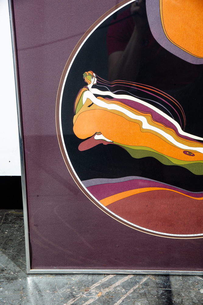 Mid Century Modern Lithograph John Luke Eastman 1975 Psychedelic Signed Numbered Original Wall Art # 13 / 200 - Image 4