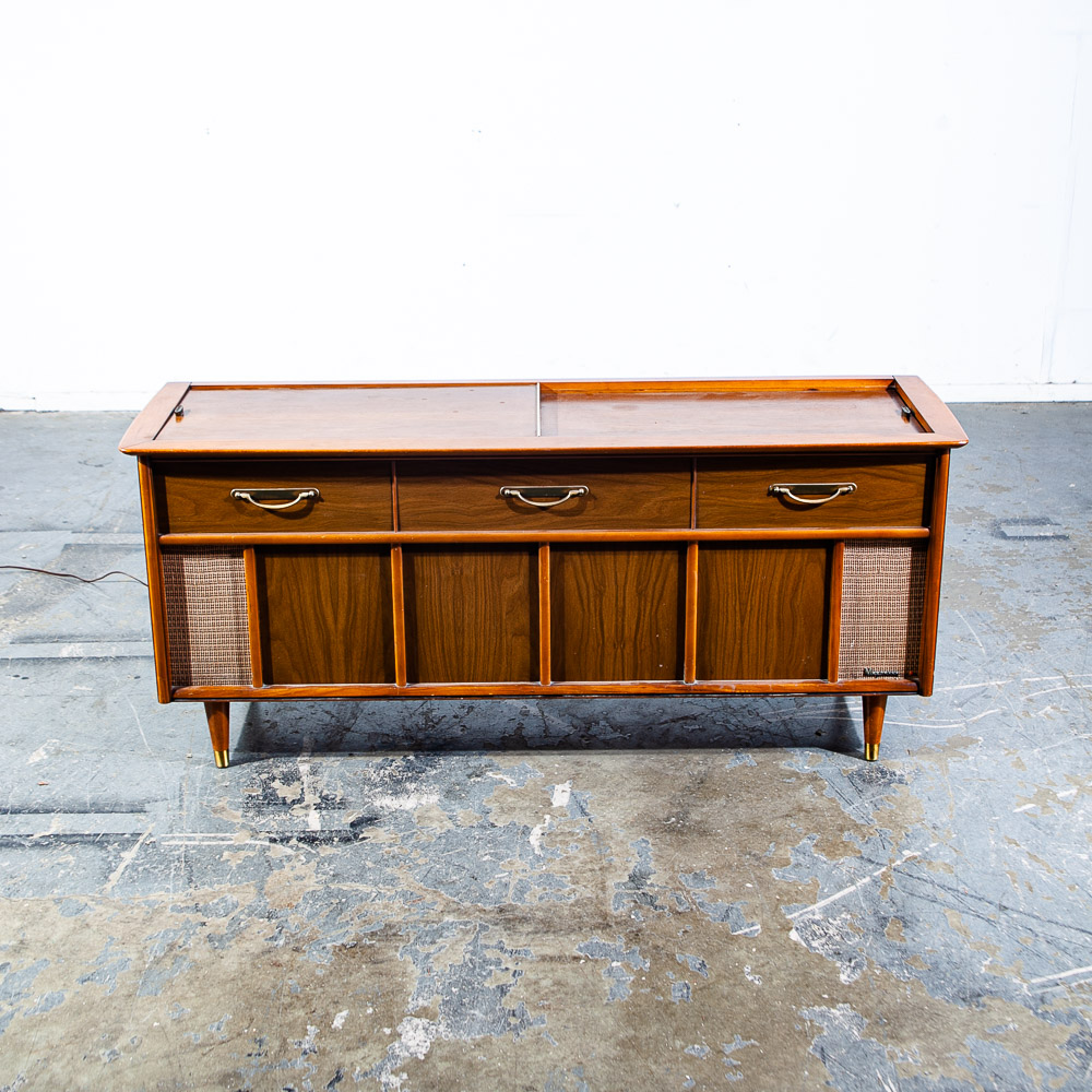Mid Century Modern Stereo Console Magnavox Hifi Record Player Radio Tube Vintage Audiophile Zenith Grundig - Image 2