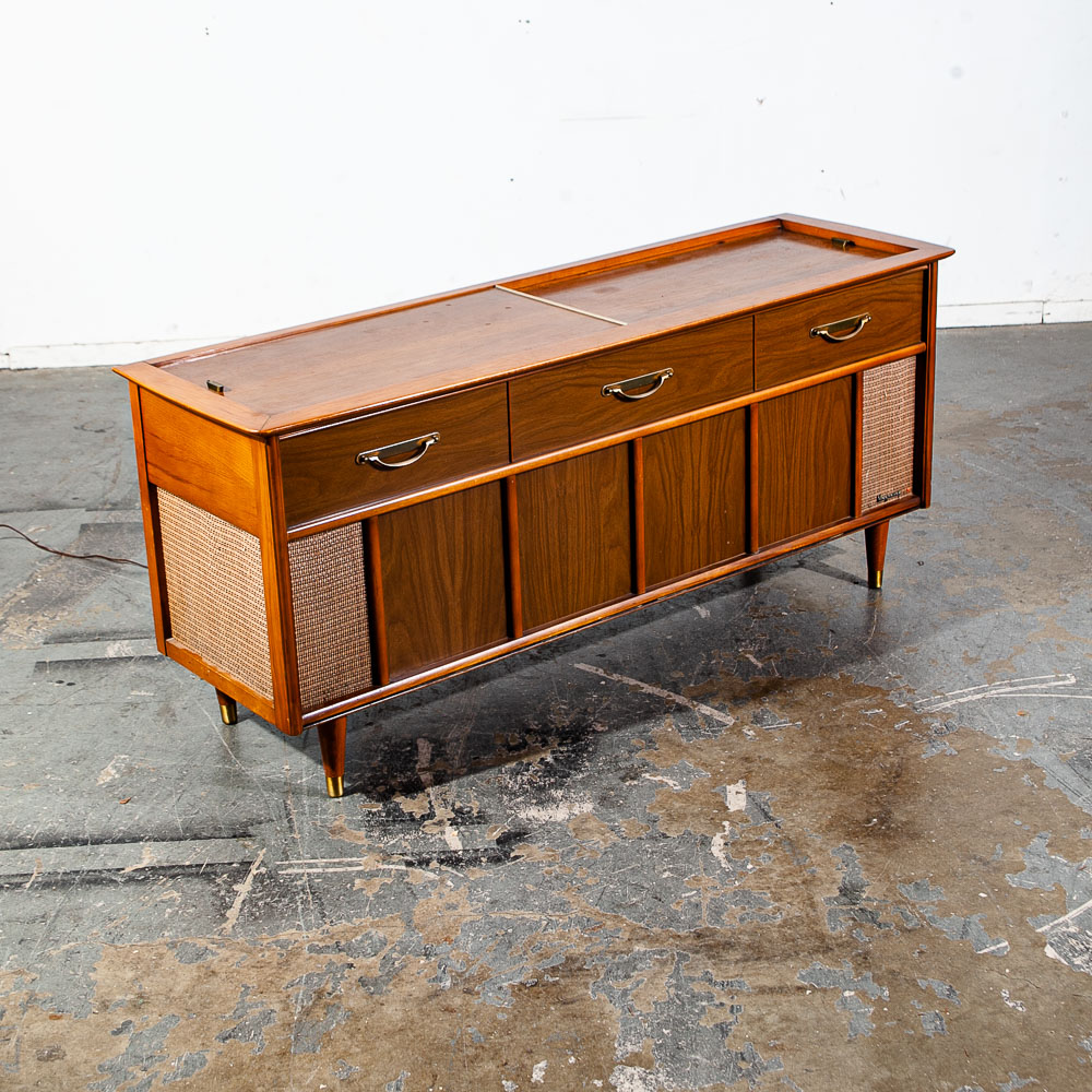 Mid Century Modern Stereo Console Magnavox Hifi Record Player Radio Tube Vintage Audiophile Zenith Grundig - Image 4